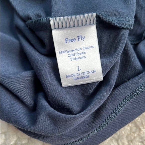 Men's Free Fly Bamboo Flex Quarter Zip Blue - Picture 12 of 12
